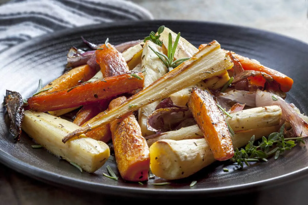 Légumes Racines Rôtis Au Thym