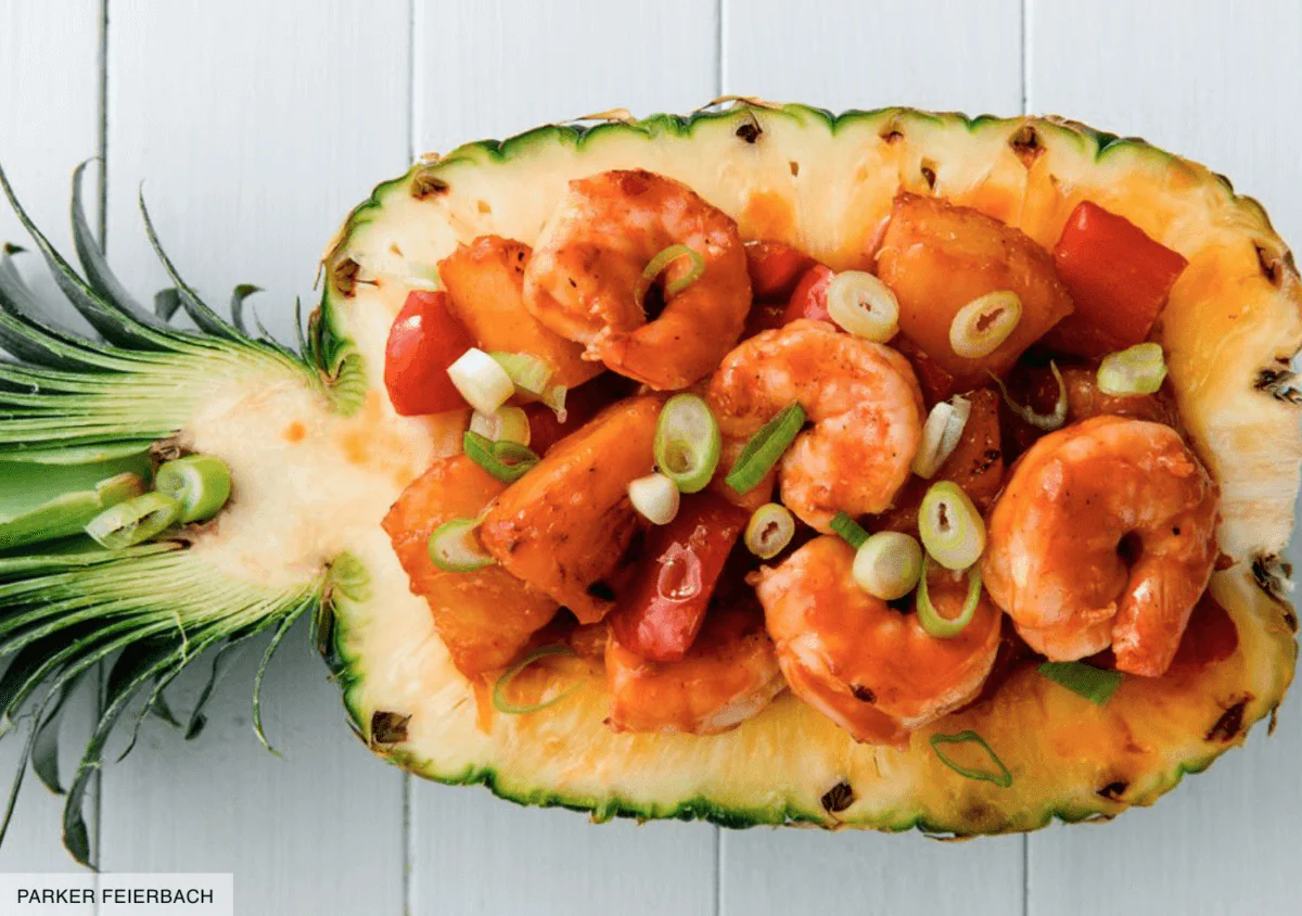 Crevettes à L’ananas