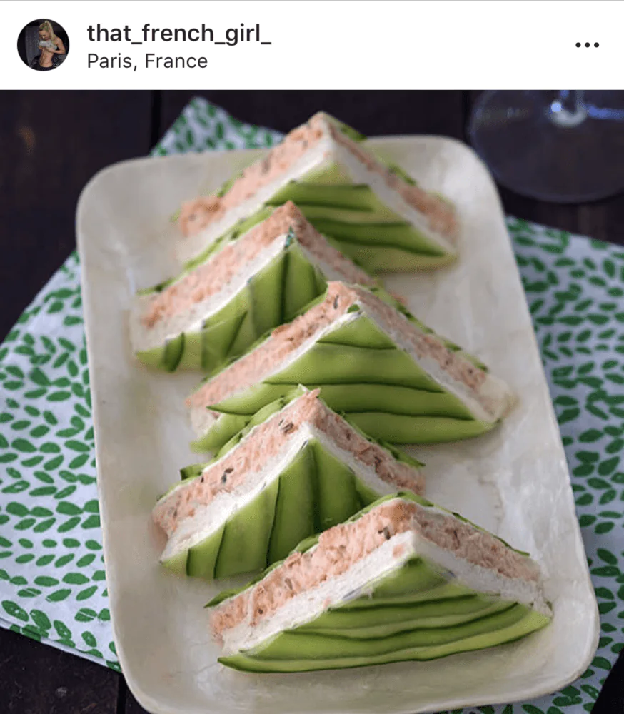 Mini-sandwichs De Saumon Et Concombre